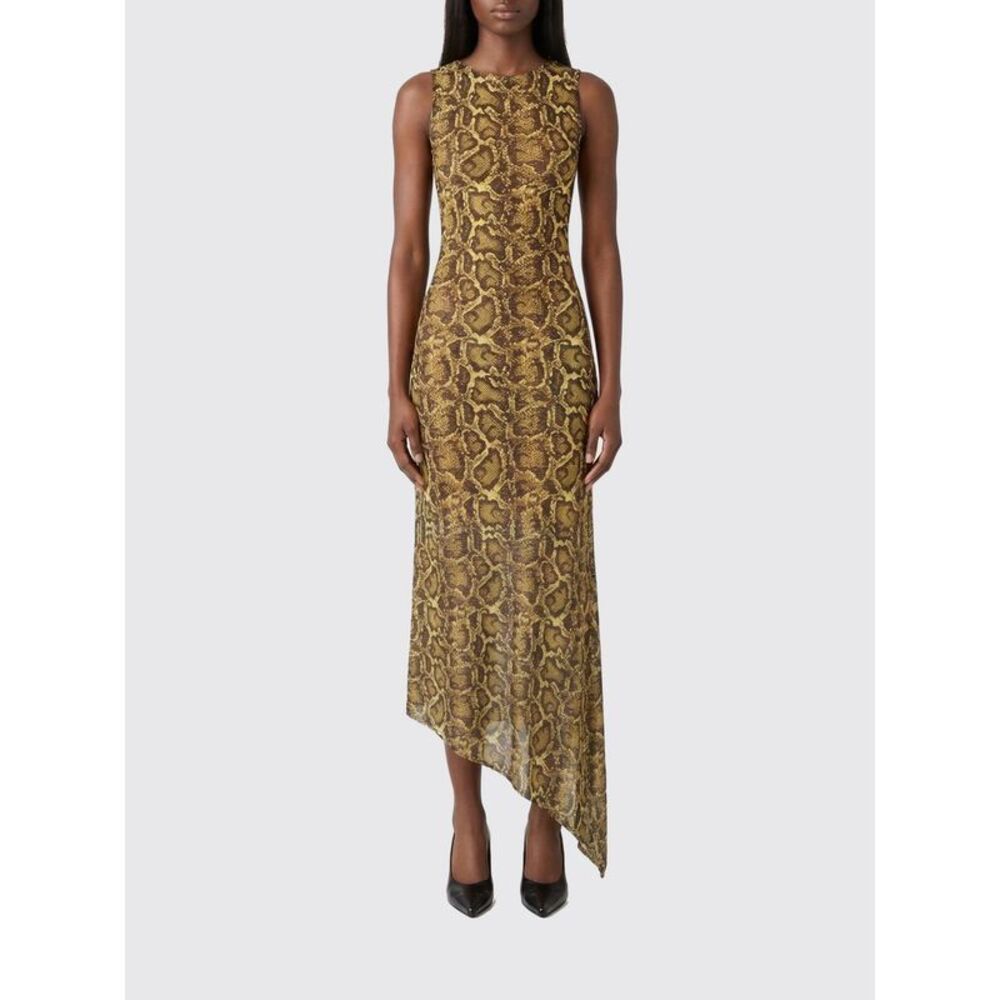 Marine Serre Dress Woman Yellow